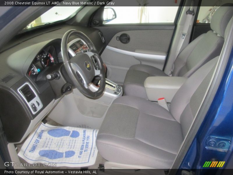Navy Blue Metallic / Dark Gray 2008 Chevrolet Equinox LT AWD