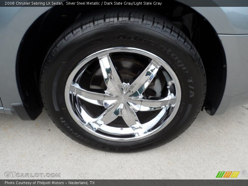 Silver Steel Metallic / Dark Slate Gray/Light Slate Gray 2008 Chrysler Sebring LX Sedan