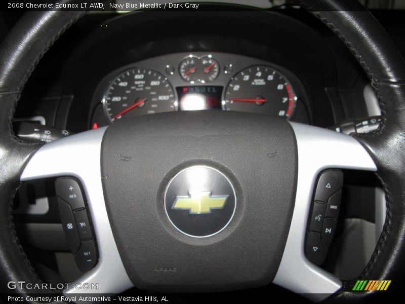 Navy Blue Metallic / Dark Gray 2008 Chevrolet Equinox LT AWD