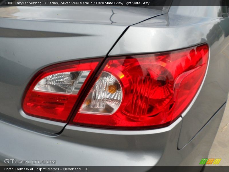 Silver Steel Metallic / Dark Slate Gray/Light Slate Gray 2008 Chrysler Sebring LX Sedan