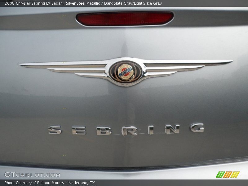Silver Steel Metallic / Dark Slate Gray/Light Slate Gray 2008 Chrysler Sebring LX Sedan