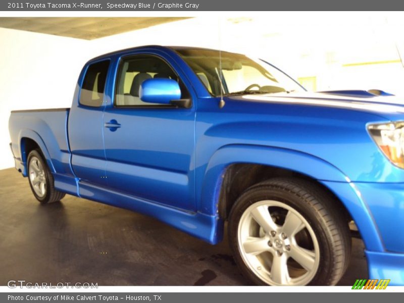 Speedway Blue / Graphite Gray 2011 Toyota Tacoma X-Runner