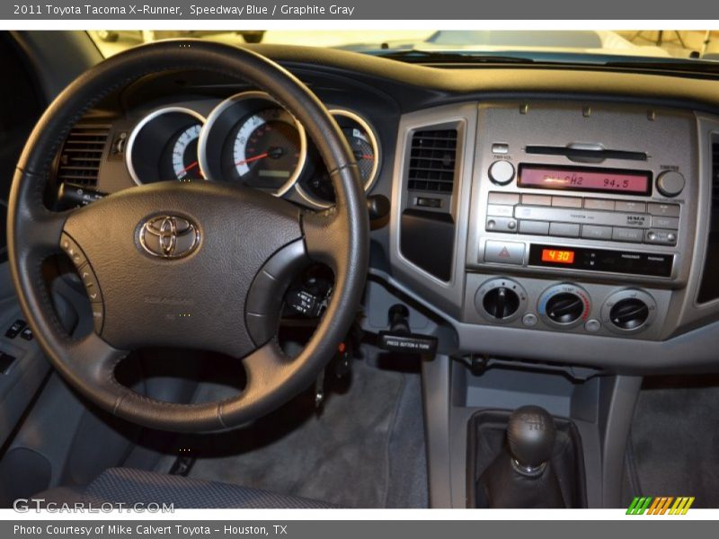 Speedway Blue / Graphite Gray 2011 Toyota Tacoma X-Runner