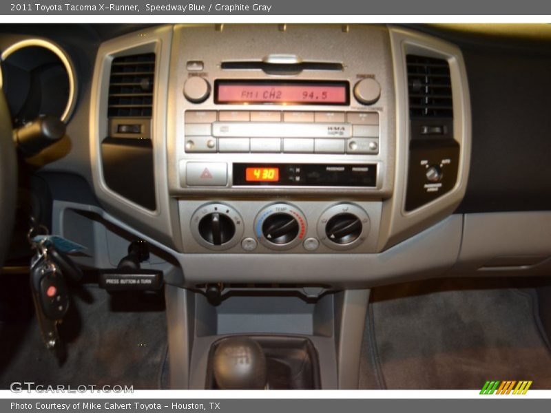 Speedway Blue / Graphite Gray 2011 Toyota Tacoma X-Runner