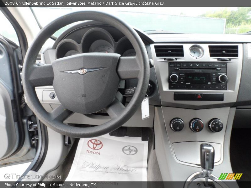 Silver Steel Metallic / Dark Slate Gray/Light Slate Gray 2008 Chrysler Sebring LX Sedan