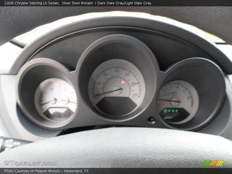 Silver Steel Metallic / Dark Slate Gray/Light Slate Gray 2008 Chrysler Sebring LX Sedan