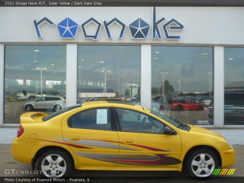 Solar Yellow / Dark Slate Gray 2003 Dodge Neon R/T