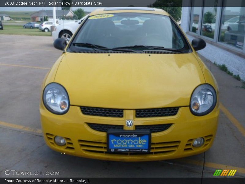 Solar Yellow / Dark Slate Gray 2003 Dodge Neon R/T