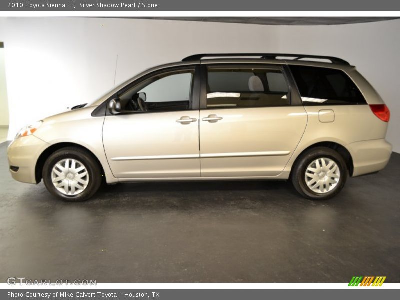 Silver Shadow Pearl / Stone 2010 Toyota Sienna LE