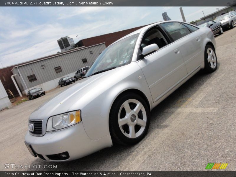 Light Silver Metallic / Ebony 2004 Audi A6 2.7T quattro Sedan