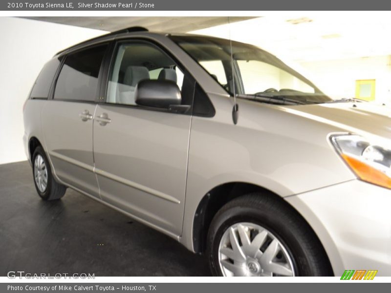 Silver Shadow Pearl / Stone 2010 Toyota Sienna LE