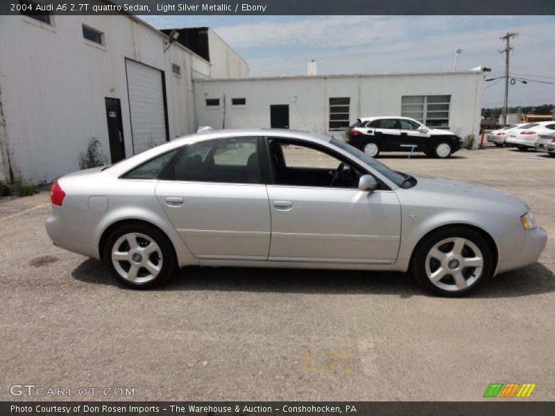 Light Silver Metallic / Ebony 2004 Audi A6 2.7T quattro Sedan