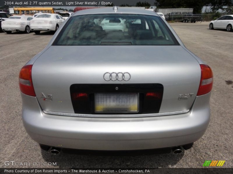 Light Silver Metallic / Ebony 2004 Audi A6 2.7T quattro Sedan