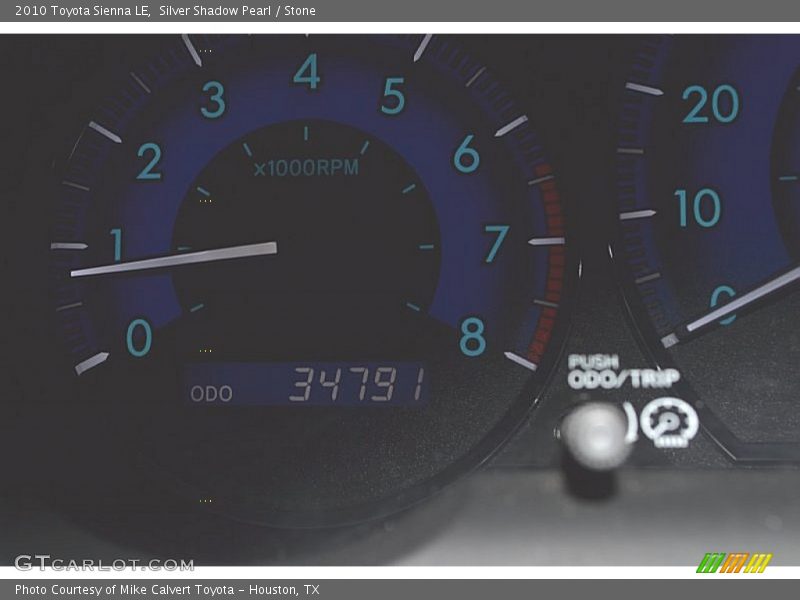 Silver Shadow Pearl / Stone 2010 Toyota Sienna LE