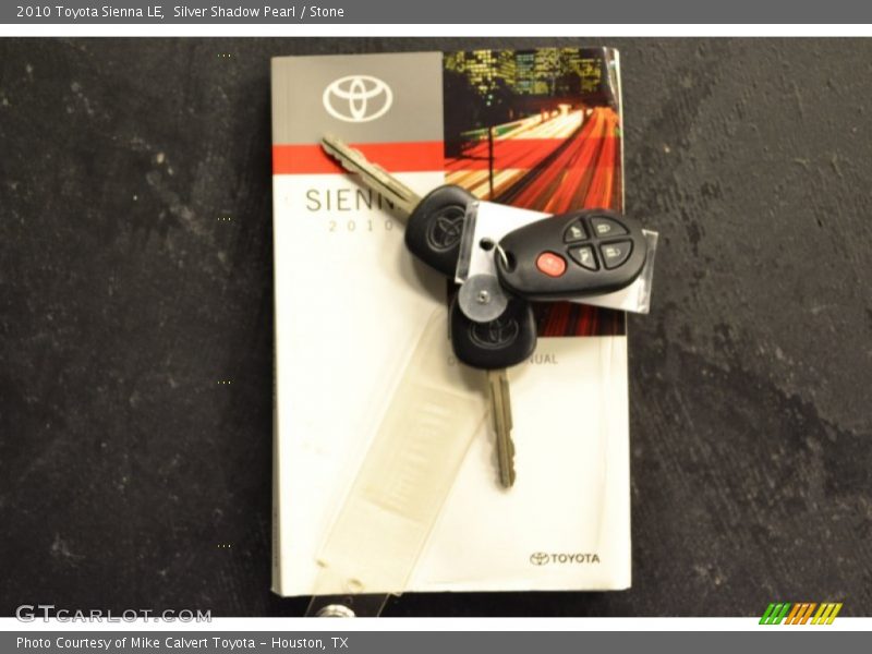 Silver Shadow Pearl / Stone 2010 Toyota Sienna LE