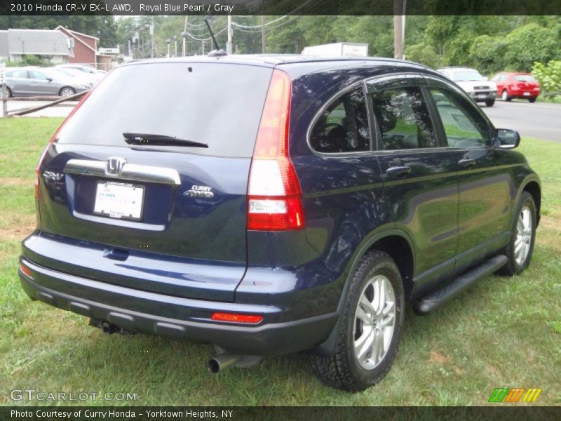 Royal Blue Pearl / Gray 2010 Honda CR-V EX-L AWD