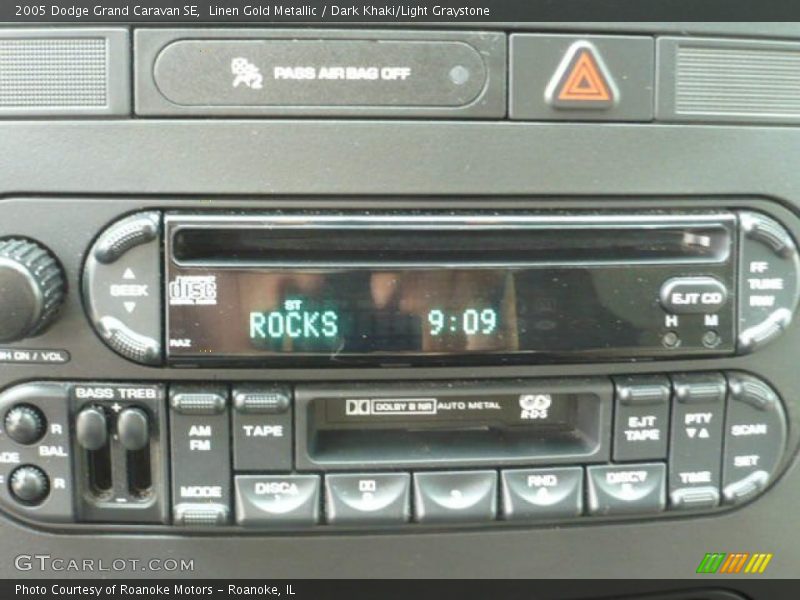Linen Gold Metallic / Dark Khaki/Light Graystone 2005 Dodge Grand Caravan SE
