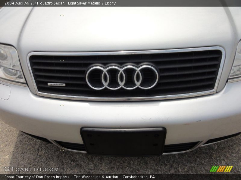 Light Silver Metallic / Ebony 2004 Audi A6 2.7T quattro Sedan