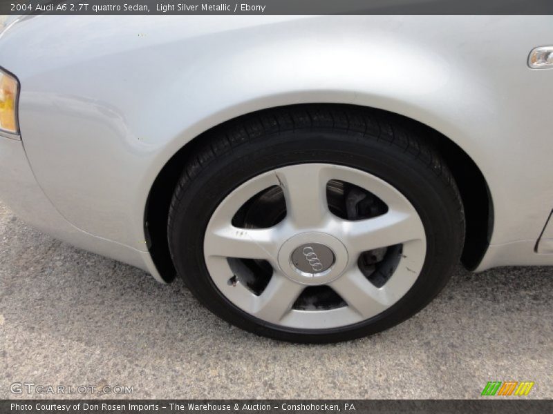 Light Silver Metallic / Ebony 2004 Audi A6 2.7T quattro Sedan