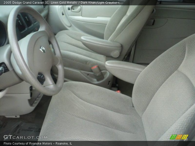 Linen Gold Metallic / Dark Khaki/Light Graystone 2005 Dodge Grand Caravan SE