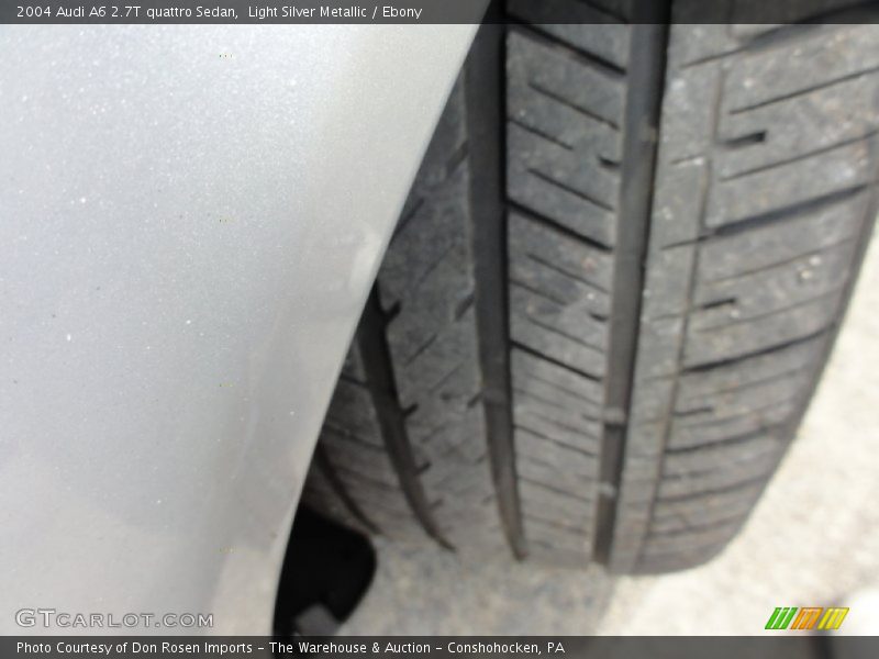 Light Silver Metallic / Ebony 2004 Audi A6 2.7T quattro Sedan