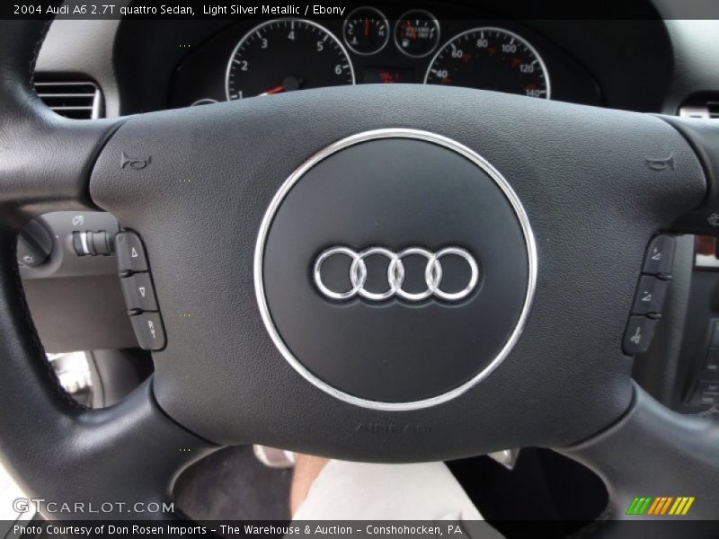 Light Silver Metallic / Ebony 2004 Audi A6 2.7T quattro Sedan