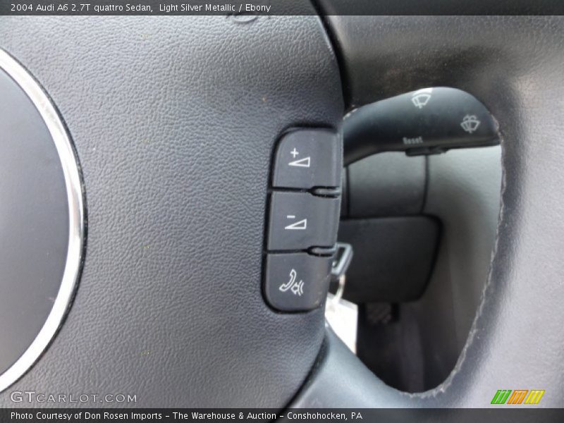 Light Silver Metallic / Ebony 2004 Audi A6 2.7T quattro Sedan