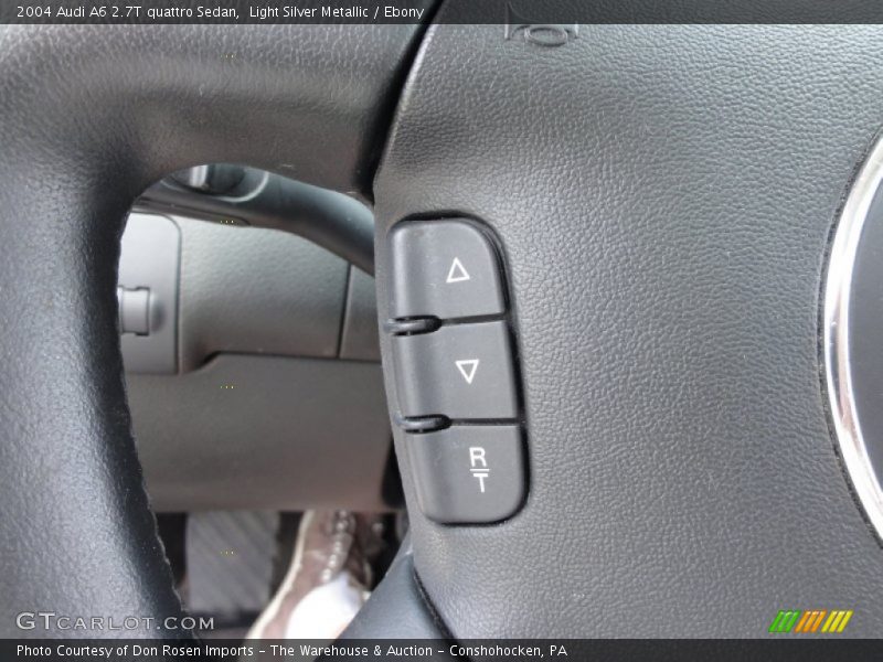 Light Silver Metallic / Ebony 2004 Audi A6 2.7T quattro Sedan