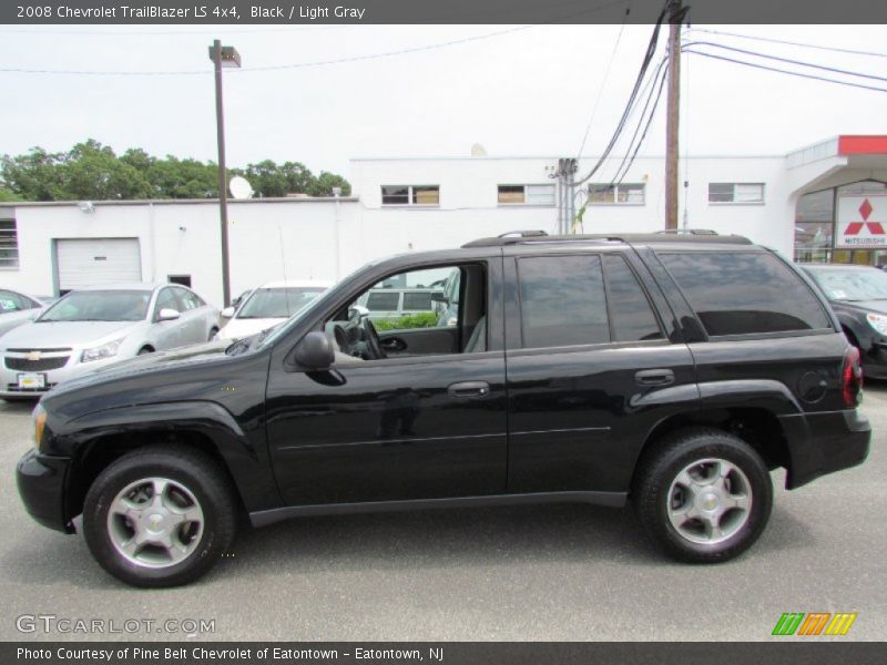 Black / Light Gray 2008 Chevrolet TrailBlazer LS 4x4