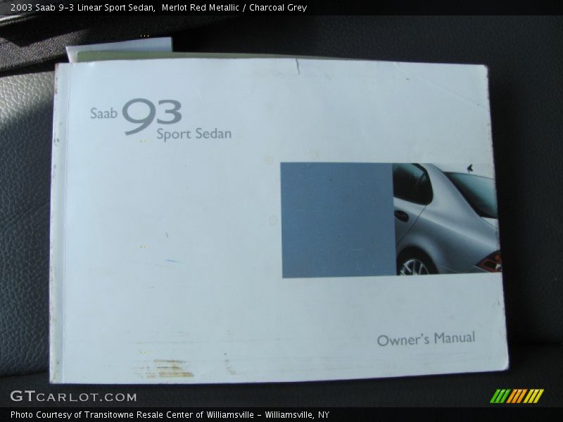 Merlot Red Metallic / Charcoal Grey 2003 Saab 9-3 Linear Sport Sedan