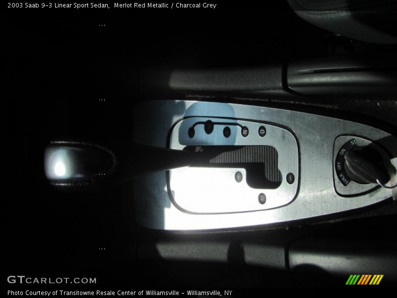 Merlot Red Metallic / Charcoal Grey 2003 Saab 9-3 Linear Sport Sedan