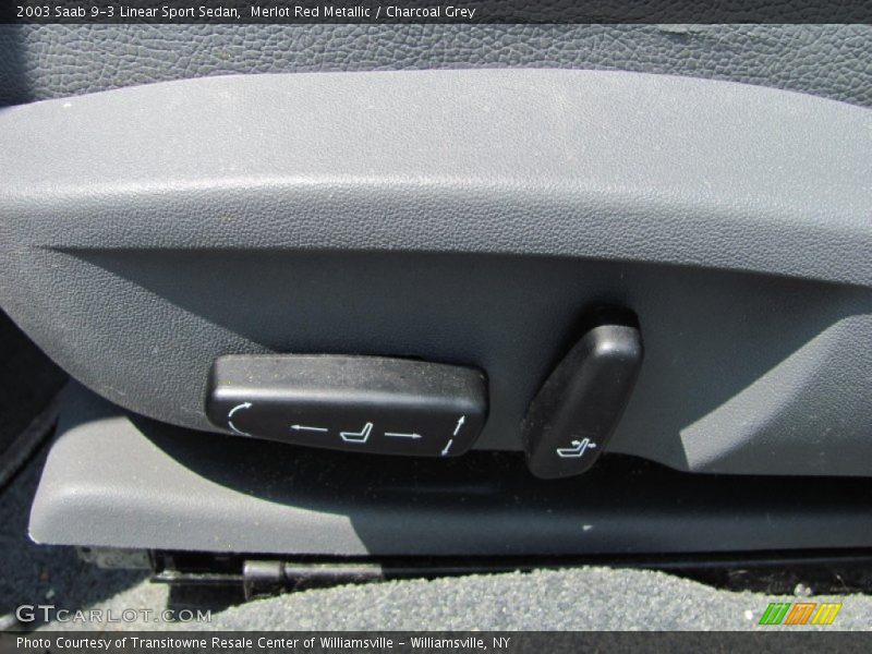Merlot Red Metallic / Charcoal Grey 2003 Saab 9-3 Linear Sport Sedan