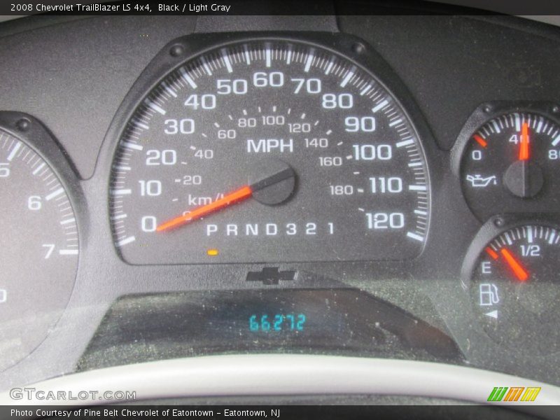 Black / Light Gray 2008 Chevrolet TrailBlazer LS 4x4