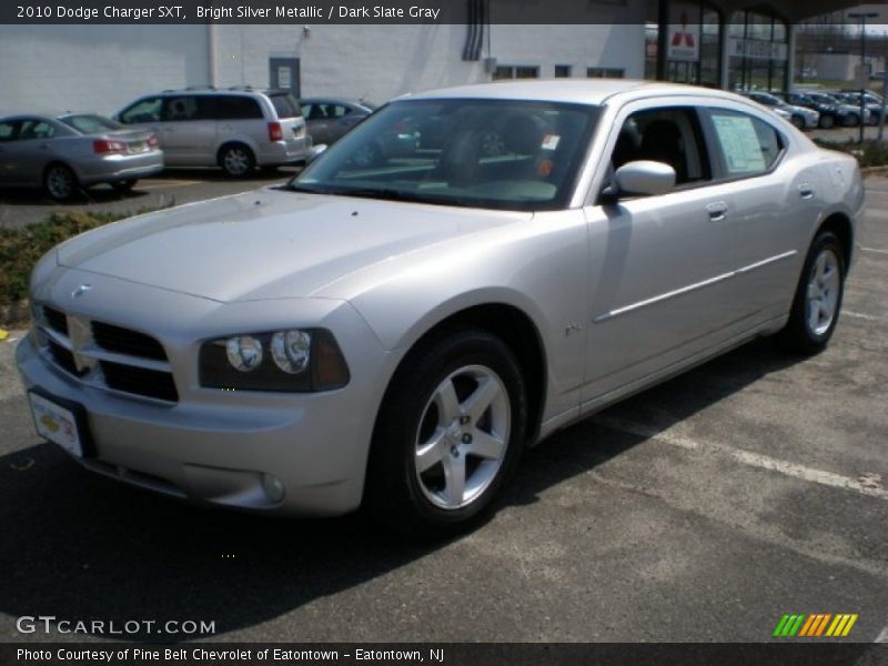 Bright Silver Metallic / Dark Slate Gray 2010 Dodge Charger SXT