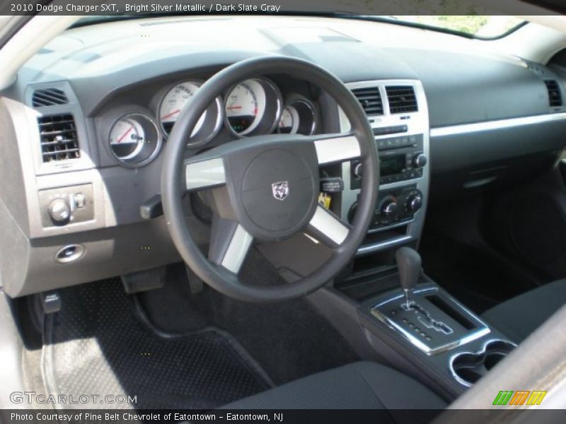 Bright Silver Metallic / Dark Slate Gray 2010 Dodge Charger SXT