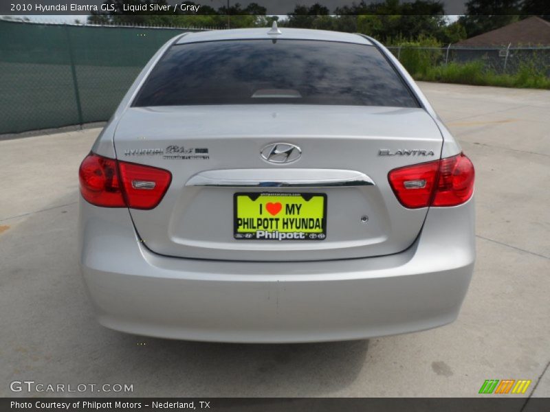 Liquid Silver / Gray 2010 Hyundai Elantra GLS