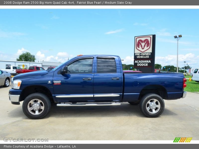 Patriot Blue Pearl / Medium Slate Gray 2008 Dodge Ram 2500 Big Horn Quad Cab 4x4