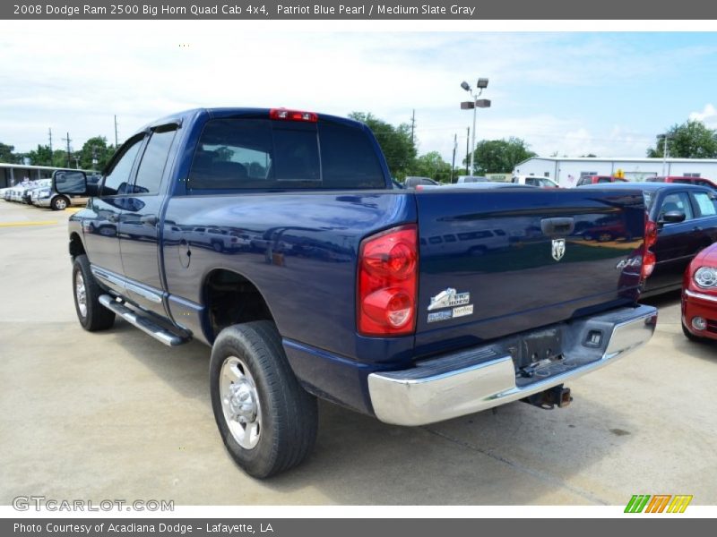 Patriot Blue Pearl / Medium Slate Gray 2008 Dodge Ram 2500 Big Horn Quad Cab 4x4