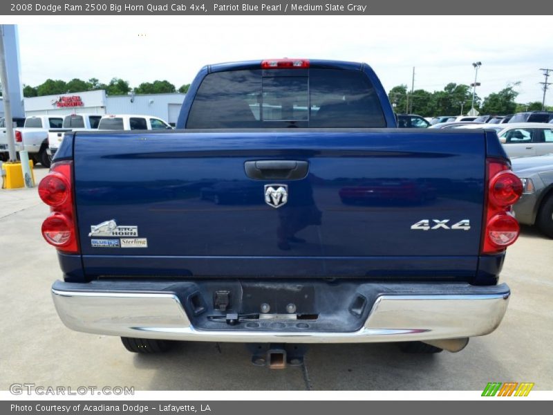 Patriot Blue Pearl / Medium Slate Gray 2008 Dodge Ram 2500 Big Horn Quad Cab 4x4