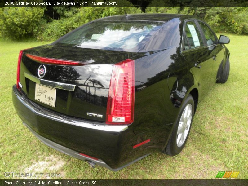 Black Raven / Light Titanium/Ebony 2008 Cadillac CTS Sedan
