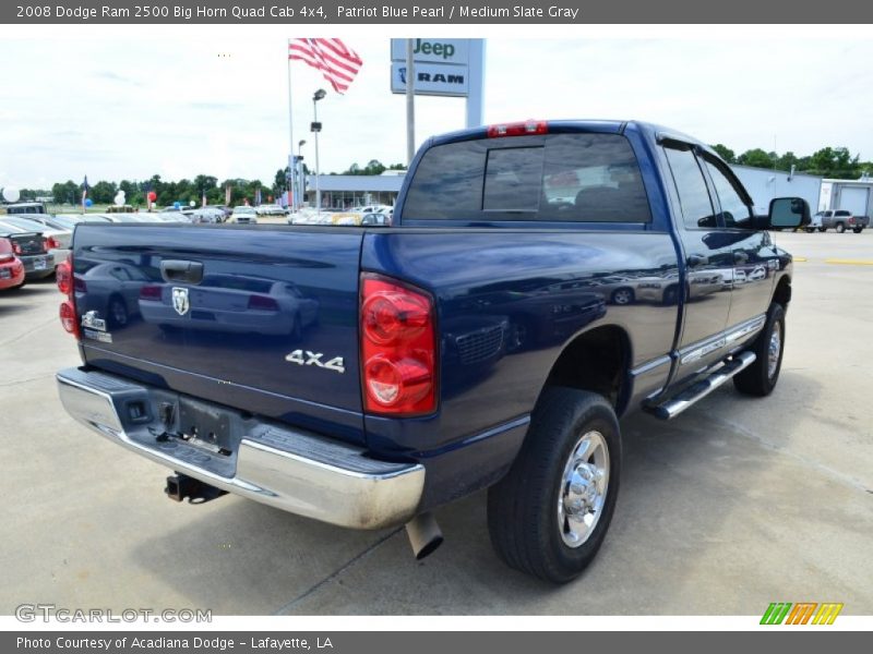 Patriot Blue Pearl / Medium Slate Gray 2008 Dodge Ram 2500 Big Horn Quad Cab 4x4