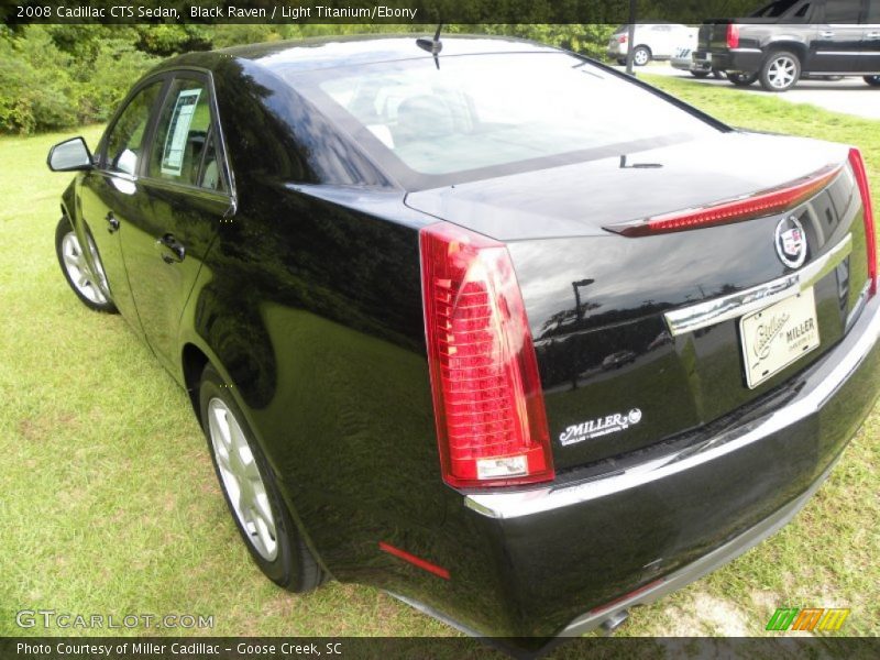 Black Raven / Light Titanium/Ebony 2008 Cadillac CTS Sedan