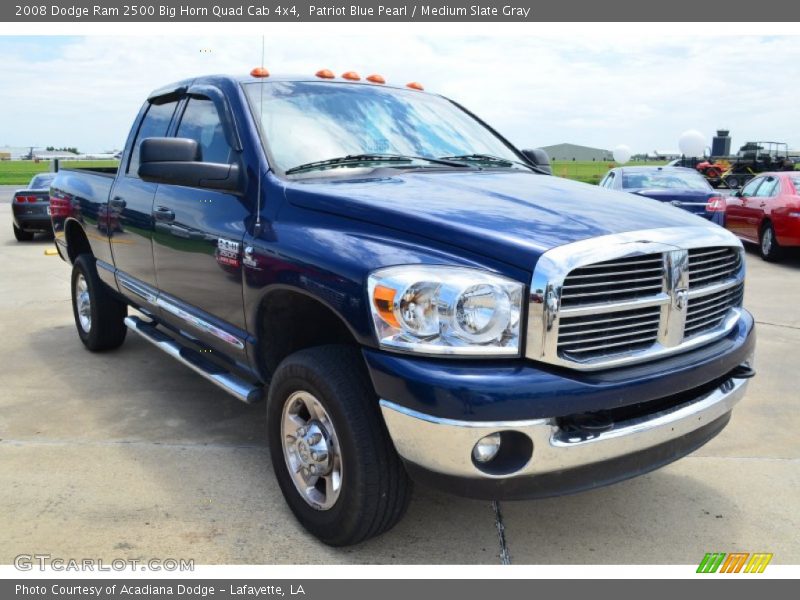 Patriot Blue Pearl / Medium Slate Gray 2008 Dodge Ram 2500 Big Horn Quad Cab 4x4