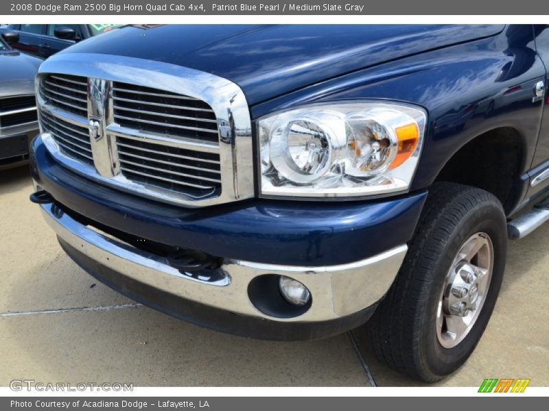 Patriot Blue Pearl / Medium Slate Gray 2008 Dodge Ram 2500 Big Horn Quad Cab 4x4