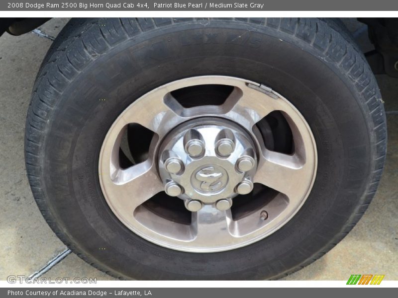 Patriot Blue Pearl / Medium Slate Gray 2008 Dodge Ram 2500 Big Horn Quad Cab 4x4
