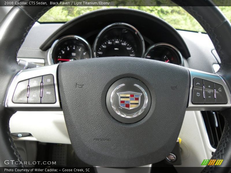 Black Raven / Light Titanium/Ebony 2008 Cadillac CTS Sedan