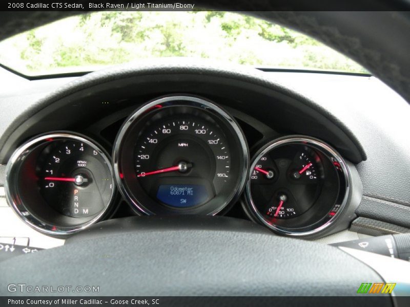 Black Raven / Light Titanium/Ebony 2008 Cadillac CTS Sedan