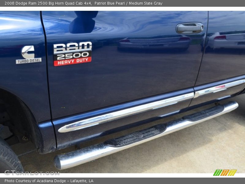 Patriot Blue Pearl / Medium Slate Gray 2008 Dodge Ram 2500 Big Horn Quad Cab 4x4