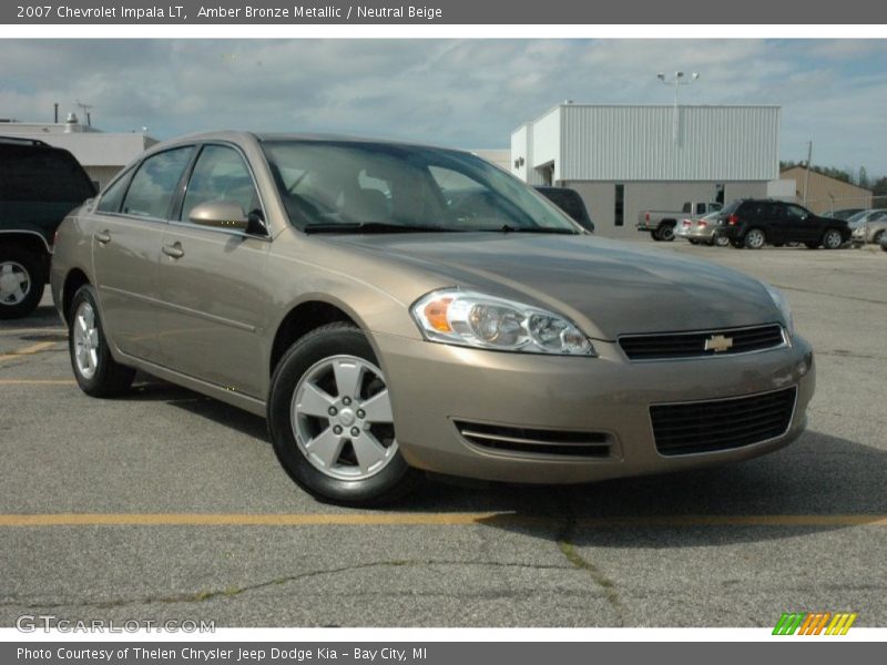 Amber Bronze Metallic / Neutral Beige 2007 Chevrolet Impala LT