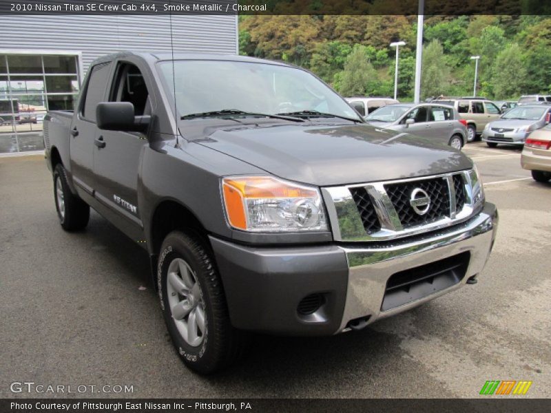 Smoke Metallic / Charcoal 2010 Nissan Titan SE Crew Cab 4x4